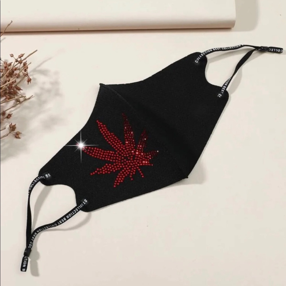 Face Mask - Jeweled Leaf